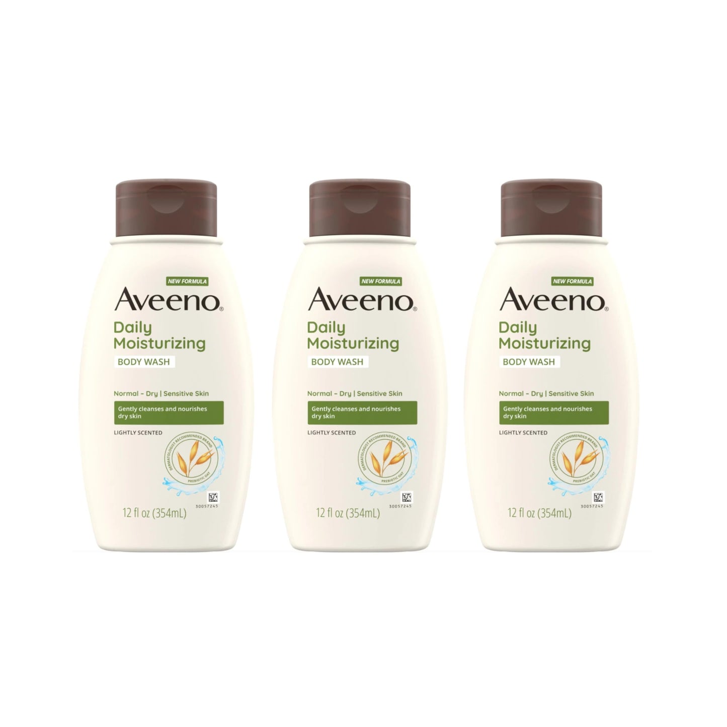 Aveeno Daily Moisturizing Body Wash, 12 Fl. Oz, Pack of 3 Beauty & Personal Care Aveeno