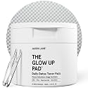 Glow Up Korean Toner Pads for Men - 60 Exfoliating Face Pads with AHA PHA Niacinamide, Rice Extract, for Acne, Dark Spot, Pores, Oil Control Beauty & Personal Care JAXON LANE