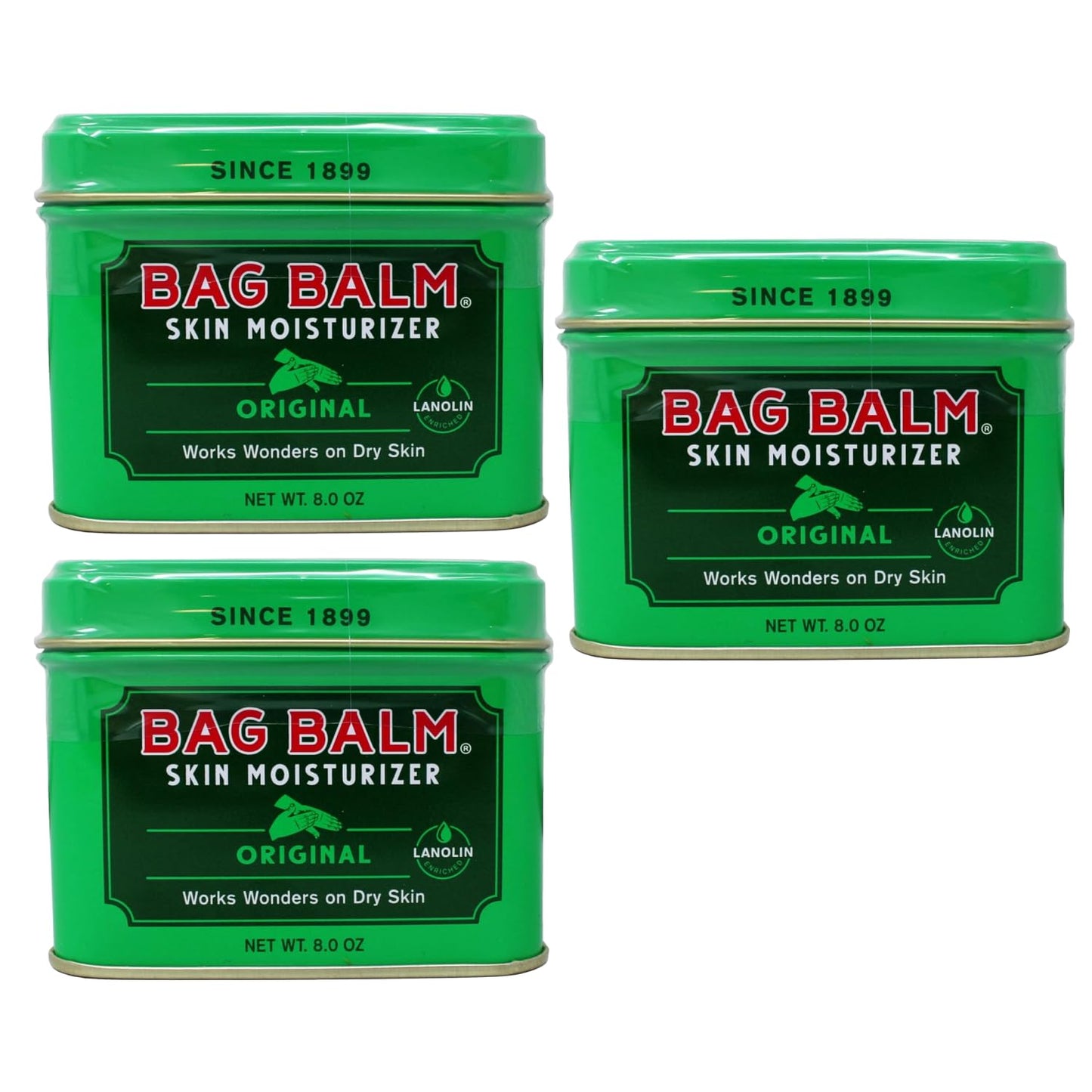 Bag Balm Vermont's Original Hand Moisturizer, Hand Balm for Dry Skin, Cracked Hands, Heels & Dry Hands Treatment, For Dogs and More Ointment, Lotion Beauty & Personal Care Bag Balm
