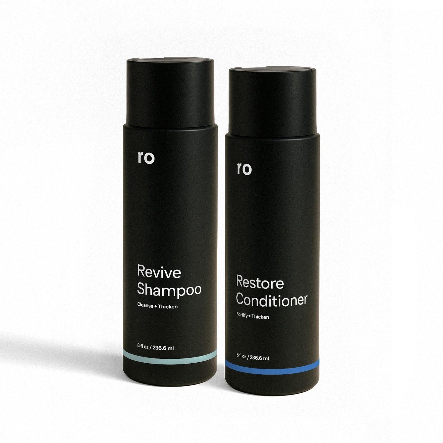 Ro Men's Revive Shampoo & Restore Conditioner Duo | Exfoliates, Clarifies, Fortifies & Moisturizes for Thicker Looking Hair, Made Without Sulfates Beauty & Personal Care Ro