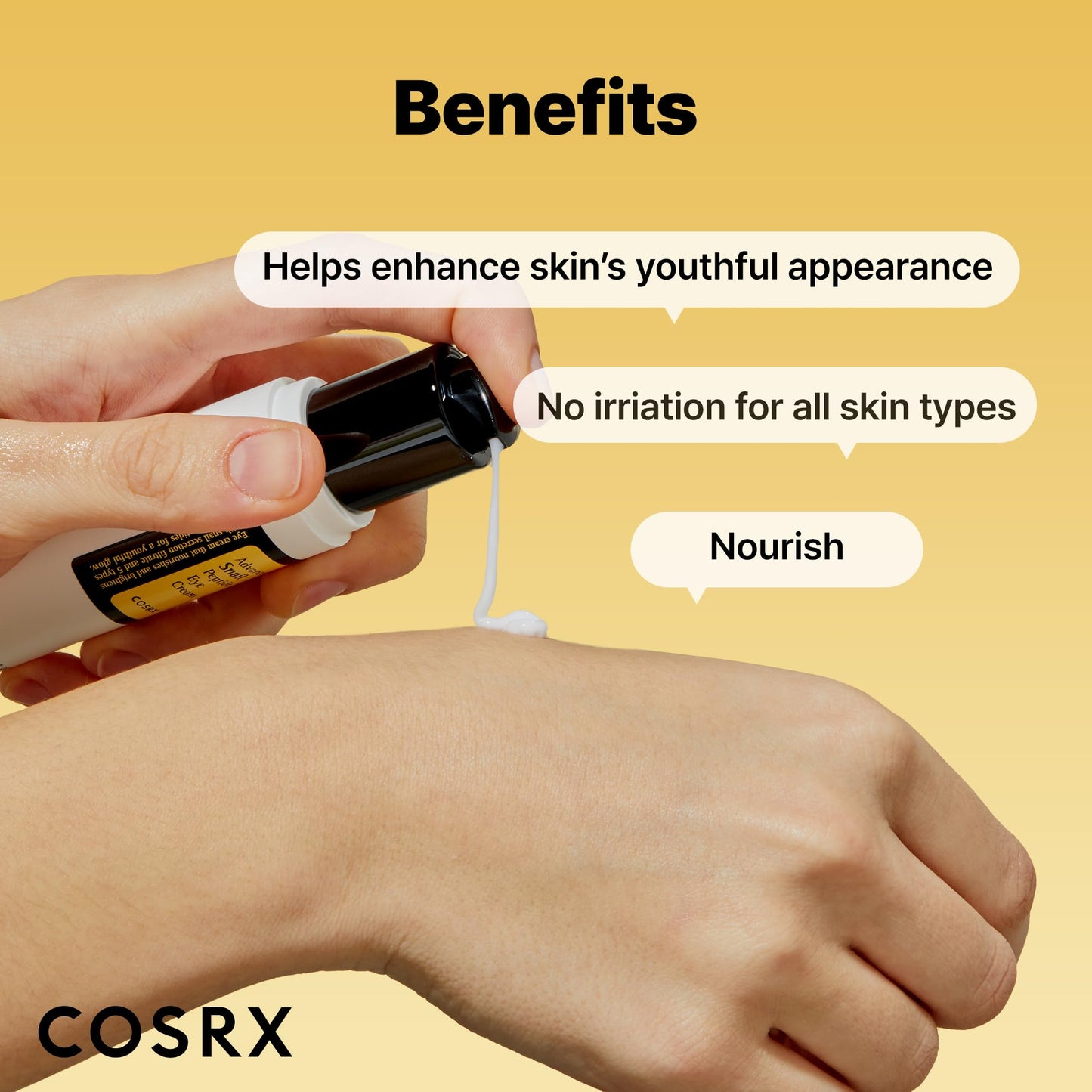 COSRX Snail Mucin Peptide Under Eye Cream, 73.7% Snail Mucin and Niacinamide, Eye Care, Eye Cream Anti Aging, Korean Eye Cream for Dark Circles Beauty and Personal Care COSRX