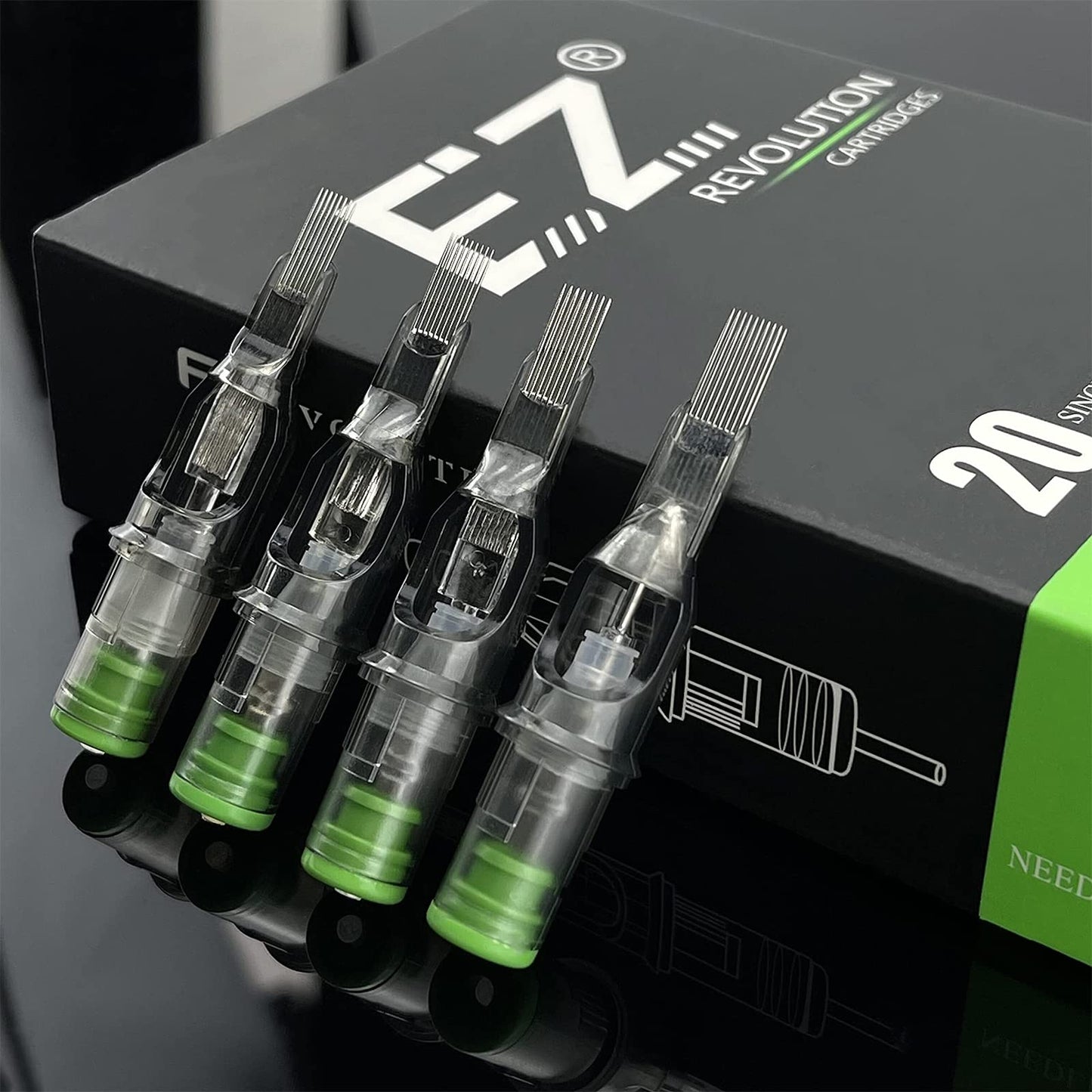 EZ Tattoo Cartridge Needles - 20Pcs #12 (13M1) Standard Magnum Disposable Tattoo Needles Cartridges for Rotary Tattoo Machine Pen Gun - Revolution Beauty and Personal Care EZTAT2