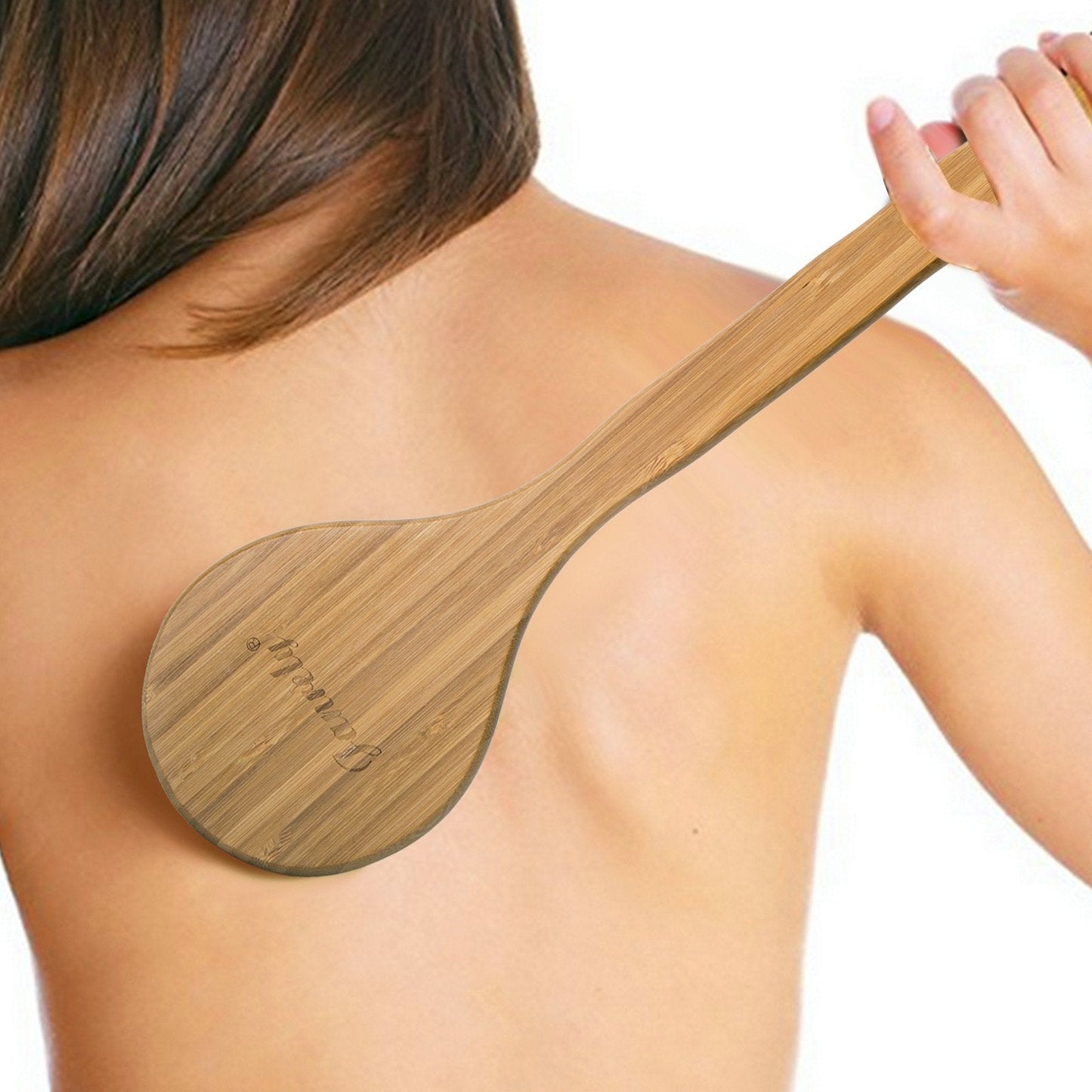 Janrely Bath Dry Body Brush Natural Bristles Back Scrubber With Long Wooden Handle For Cellulite And Exfoliating Beauty and Personal Care Janrely