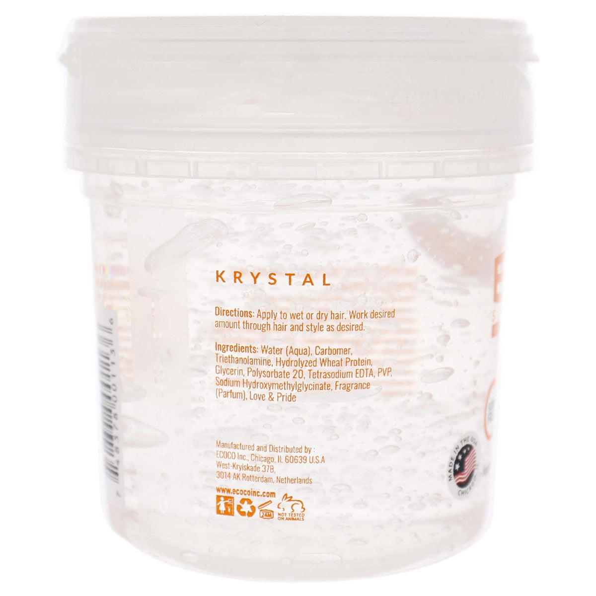 Eco Style Krystal Styling Gel - Adds Body and Shine to all Styles - Moisturizes and Maintains Healthy Hair - Strong, Weightless Hold - Ideal for any Beauty & Personal Care Eco Style
