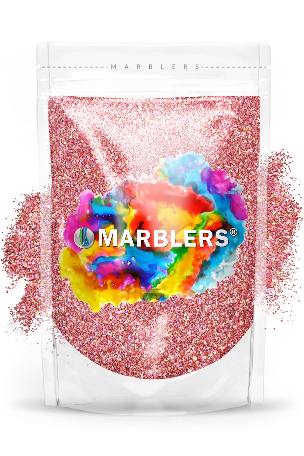MARBLERS Holographic Glitter [Holo Pink Rose] 3oz (85g) | Fine | Non-Toxic, Vegan, Cruelty-Free | Body, Hair, Festival, Party Makeup | Nail Art Beauty & Personal Care MARBLERS