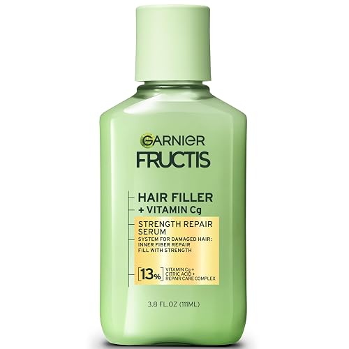 Garnier Fructis Hair Filler Strength Repair Serum Treatment with Vitamin Cg, Hair Serum for Weak, Damaged Split Ends, 3.8 Fl Oz, 1 Count Beauty & Personal Care Garnier