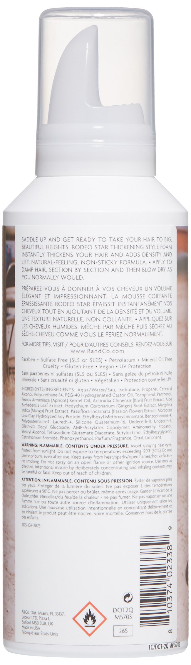 R+Co Rodeo Star Thickening Style Foam 150 ml / 5 oz Beauty & Personal Care R+Co