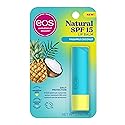 eos Natural SPF 15 Lip Balm- Pineapple Coconut, Daily Protection, Water Resistant, SPF Lip Balm, Sun Care, Sunblock for Lips, 0.14 oz Beauty & Personal Care eos