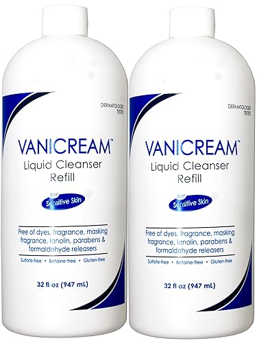 Vanicream Free & Clear Liquid Cleanser Refill 32 oz (Pack of 2) Beauty & Personal Care Free & Clear
