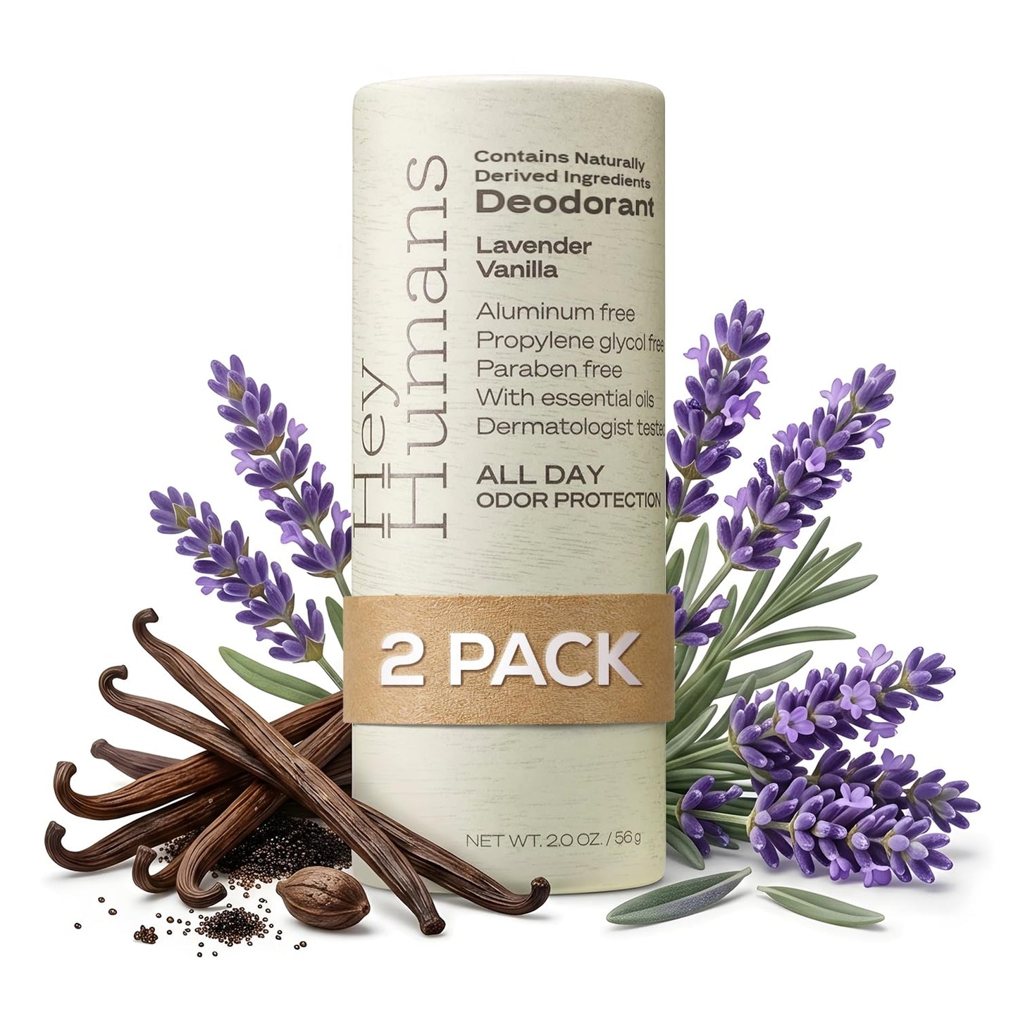 Hey Humans Deodorant, Aluminum Free Deodorant for Women and Men, Contains Naturally Derived Ingredients, All Day Odor Control, Refreshing Deodorant Beauty and Personal Care HEY HUMANS