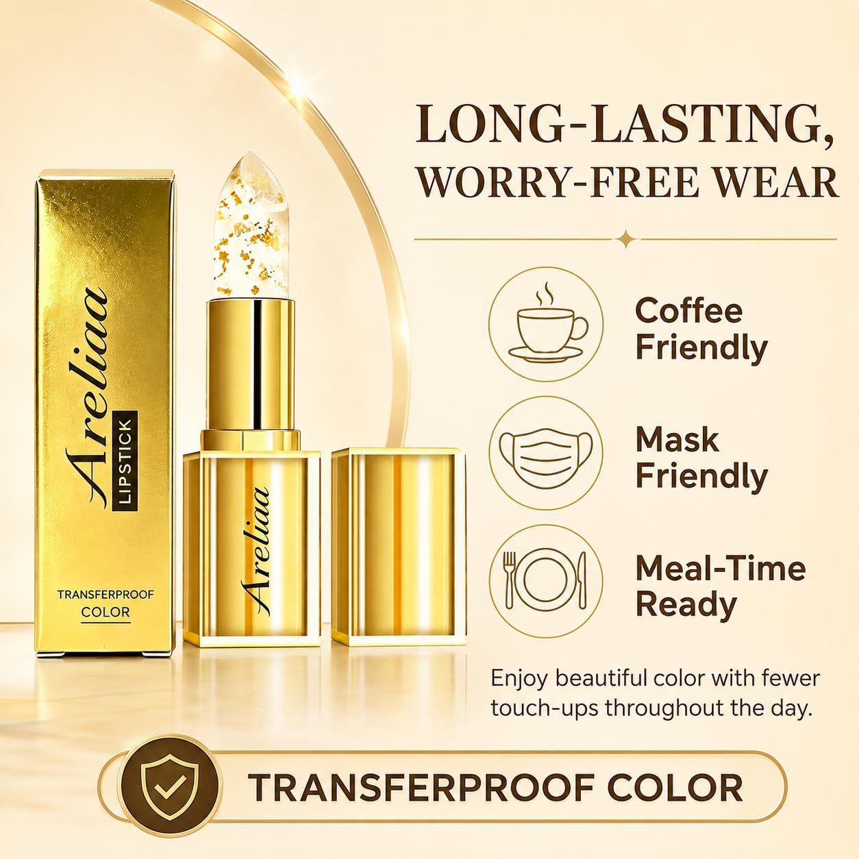 Areliaa Lipstick for Older Women, Skin-Adaptive Lipstick - The Lipsticks That Adapts to You, Long Lasting Moisturizing, PH Lipsticks Color Changing, Beauty & Personal Care Areliaa