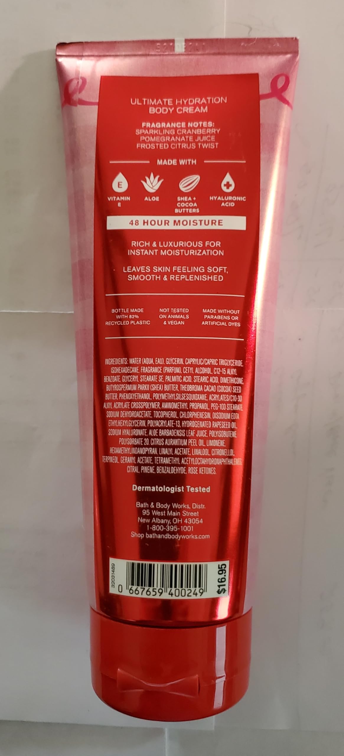 Bath & Body Works Women's Mrs Claus Ultimate Hydration Body Cream 8 Ounces Pack of 2 Beauty & Personal Care Bath & Body Works