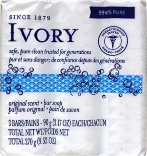 Ivory Original Bar Soap, 3.1 oz - 3 ea Beauty & Personal Care Procter & Gamble