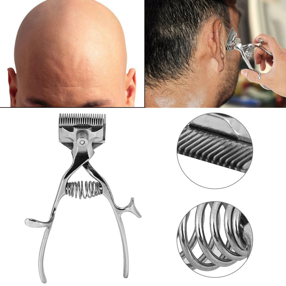 Nikou Manual Hair Clipper, Stainless Steel Portable Hand Push Hair Cutter and Trimmer Barber Tool for Men, Safe and Silent Operation for Home Haircuts Beauty and Personal Care Nikou