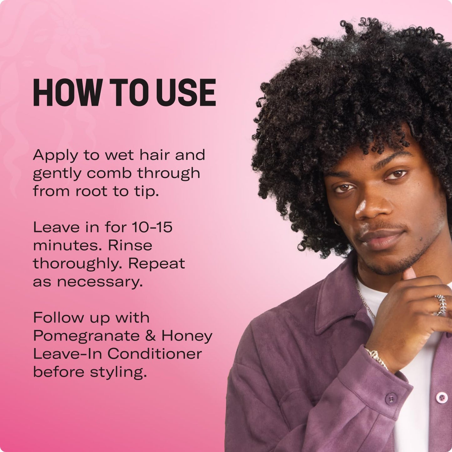Mielle Organics Pomegranate & Honey Detangling Conditioner for Curly Hair - Deep Moisturizing Conditioner to Help Strengthen Strands, Prevents Beauty & Personal Care Mielle Organics