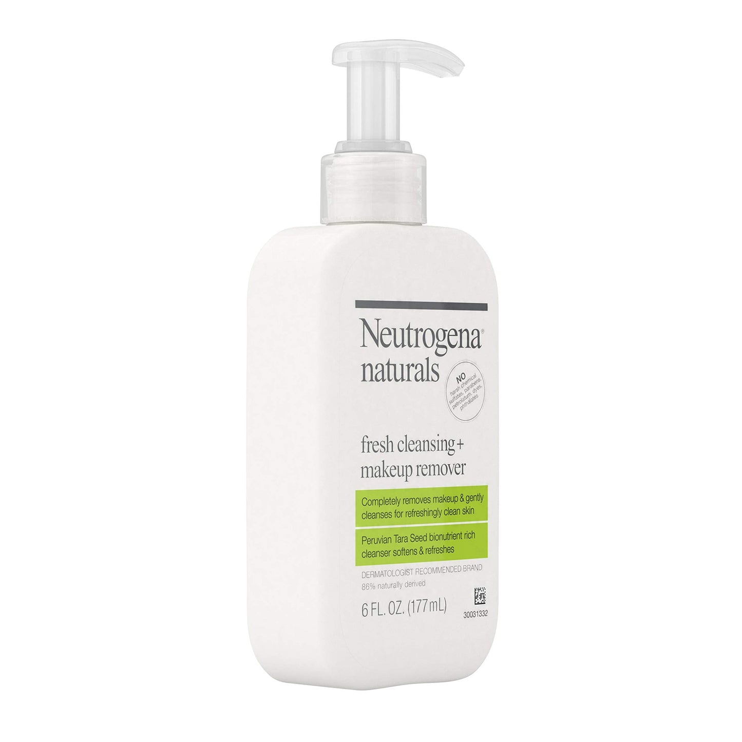 Neutrogena Naturals Fresh Cleansing Daily Face Wash + Makeup Remover with Naturally-Derived Peruvian Tara Seed, Hypoallergenic, Non-Comedogenic Beauty & Personal Care Neutrogena