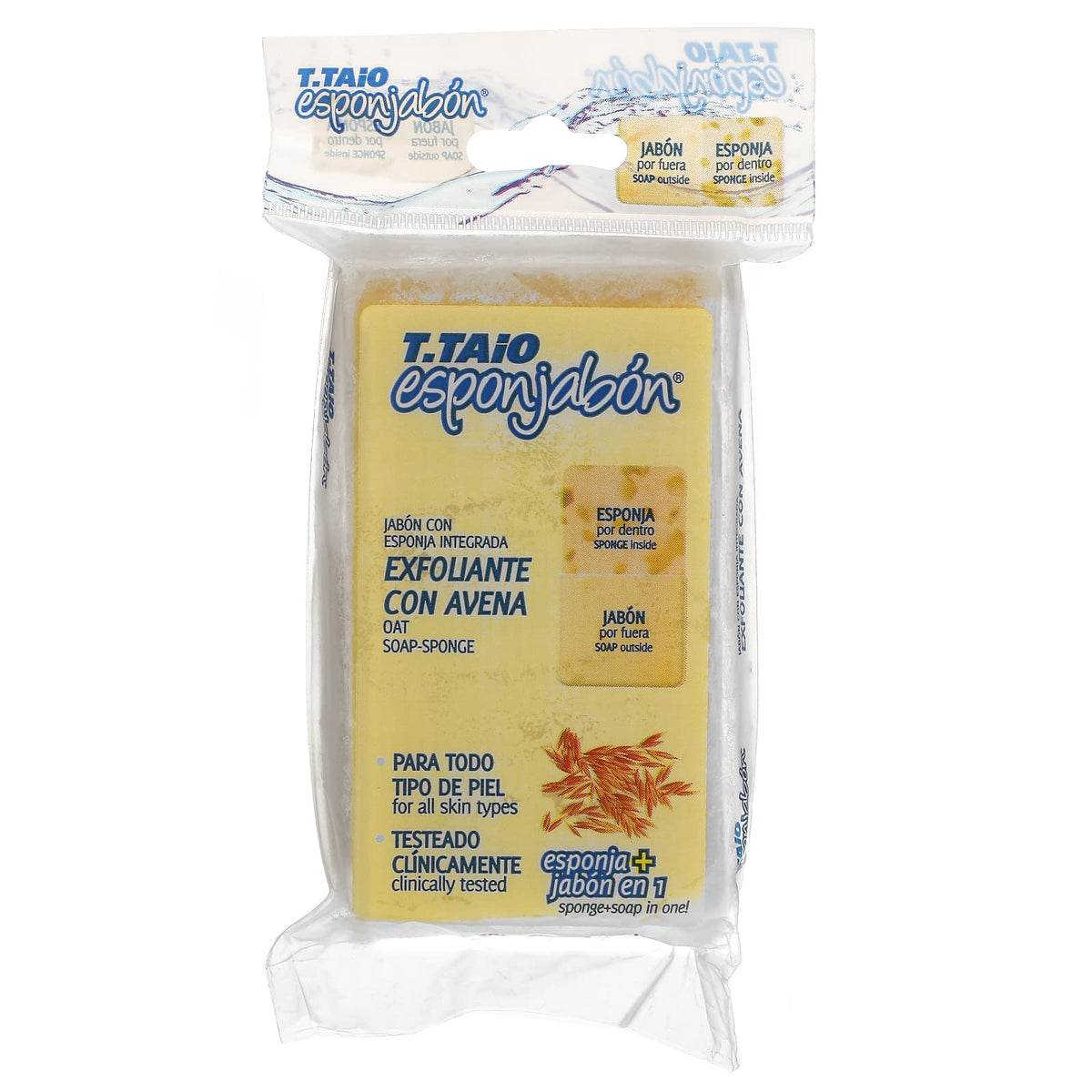 Soap Sponge 2 in 1 Oatmeal Beauty & Personal Care T.TAIO