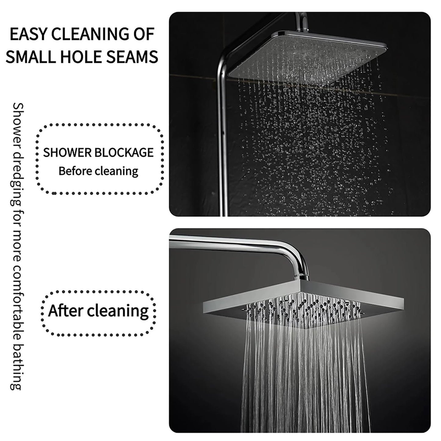 Shower Head Cleaning Brush for Small Holes,Anti-Clogging Nozzle Brush for Shower Head,Multifunctional Shower Head Cleaning Brushes for Mobile Beauty and Personal Care Epivol