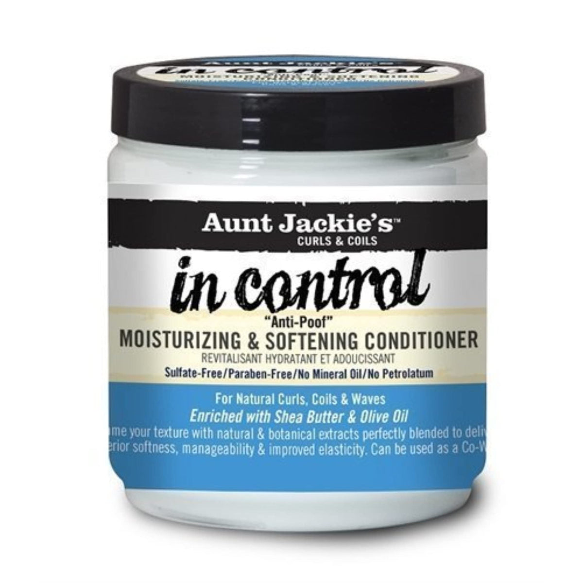 Aunt Jackie's in control 9oz - Anti-Poof Moisturizing & Softening Conditioner Beauty & Personal Care Aunt Jackie's