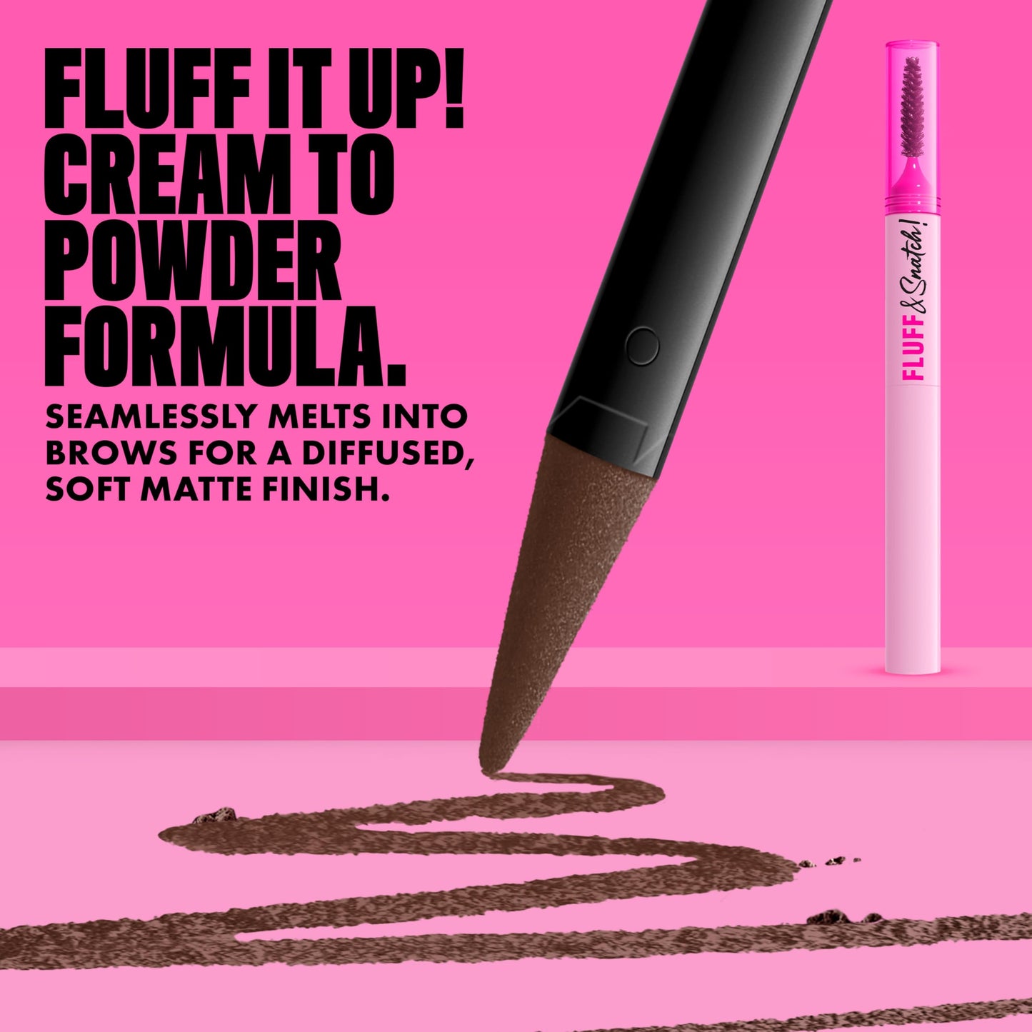 NYX PROFESSIONAL MAKEUP Fluff & Snatch Brow Powder Pen, Cream To Powder Eyebrow Pen For Soft, Defined Brows, Smudge and Transfer-Resistant Formula Beauty & Personal Care NYX PROFESSIONAL MAKEUP