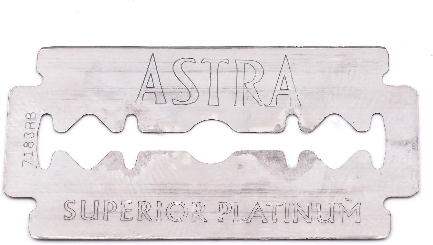 Astra Platinum Double Edge Safety Razor Blades,100 Blades (20 x 5) Beauty and Personal Care ASTRA