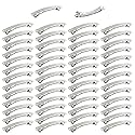 Lawie 50 Pack 4 Inch Large Silver Blank Rectangle Metal French Barrette 10cm Hair Clips DIY Crafts Plain Barrettes for Bows Thick Hair Snap Clips Beauty & Personal Care Lawie