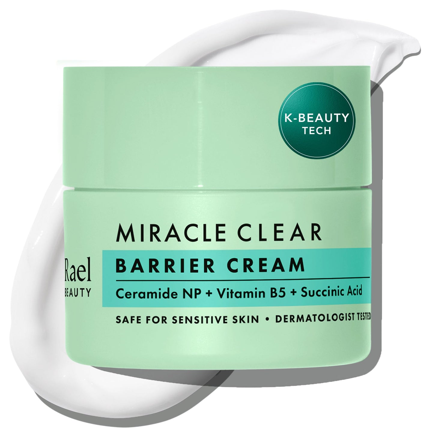 Rael Face Moisturizer, Miracle Clear Barrier Cream - Lightweight Moisturizer with Succinic Acid and Vitamin B5, Hydration, Korean Skin Care (1.8 oz) Beauty & Personal Care Rael