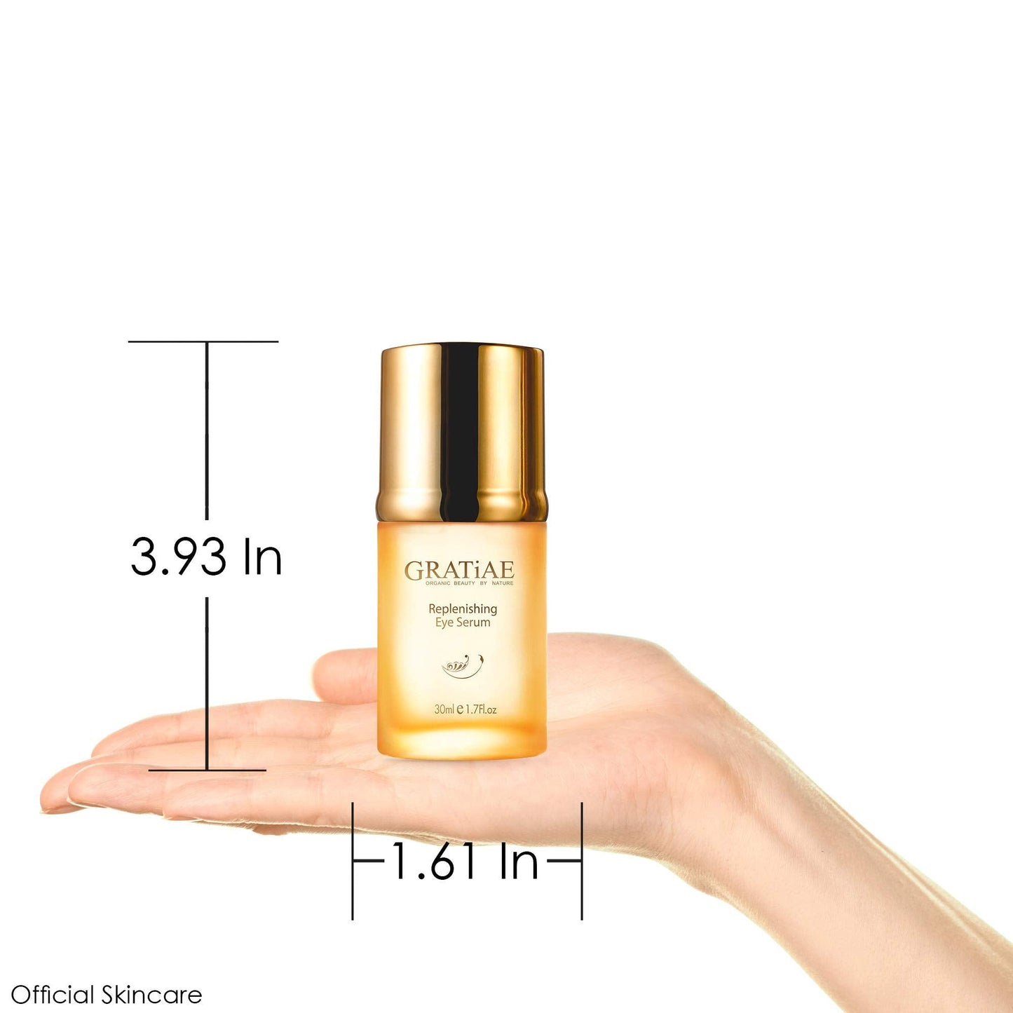 Gratiae Organic Replenishing Eye Serum - Cosmetic Eye Care with Vitamin E, 1.02 fl oz Beauty & Personal Care Gratiae