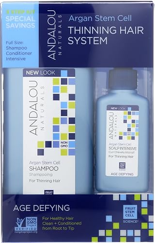 Andalou Naturals Age Defying Hair Thinning Treatment System, 3 Piece Kit Beauty & Personal Care Andalou Naturals
