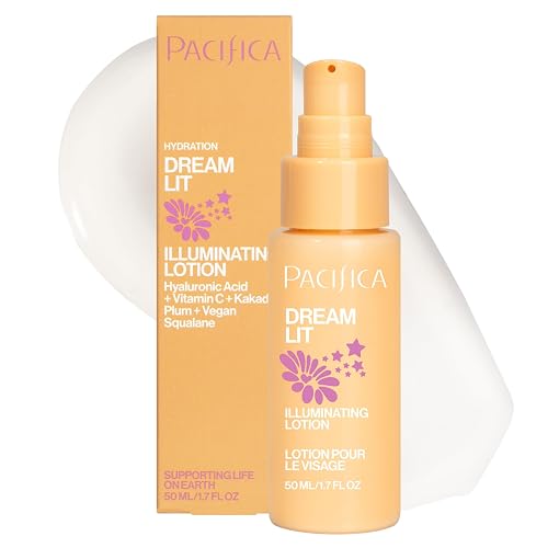Pacifica Dreamlit Illuminating Facial Lotion - Vitamin C & Niacinamide Brightening Moisturizer for Radiant Glow - Natural Dewy Finish Hydrates Beauty & Personal Care Pacifica