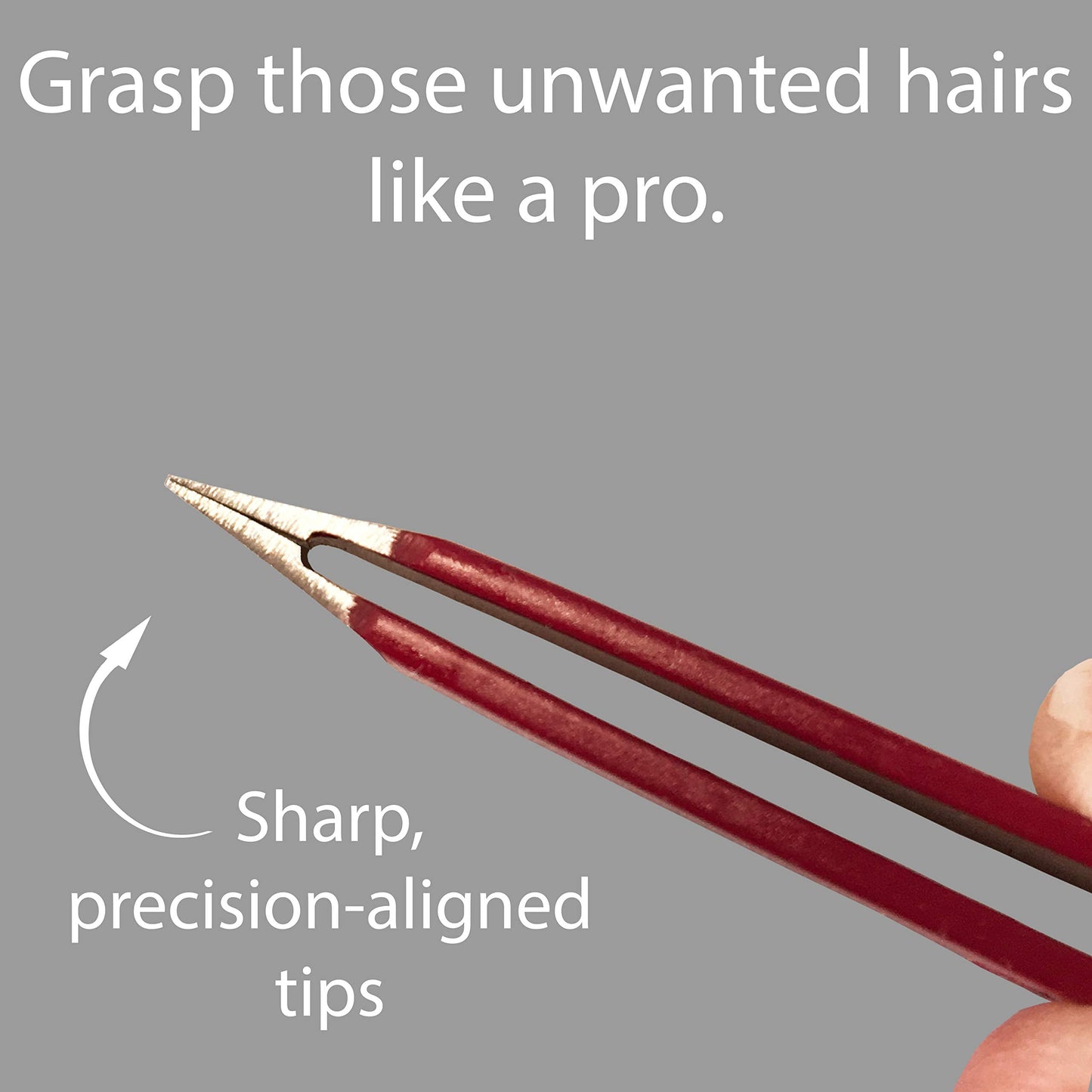 Tweezers - Surgical Grade Stainless Steel - Slant Tip for Expert Eyebrow Shaping and Facial Hair Removal - with Protective Pouch - Best Tweezer Beauty and Personal Care Zizzili Basics