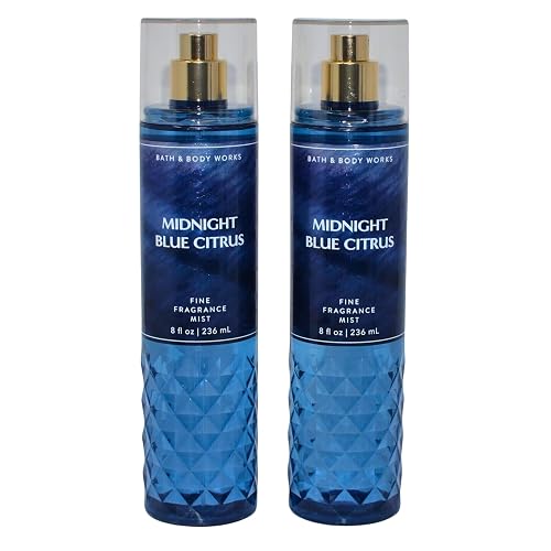 Bath & Body Works Fine Fragrance Mists, Set of 2, 8oz Each Bottle (Midnight Blue Citrus) Beauty & Personal Care Bath & Body Works