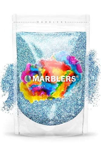 MARBLERS Holographic Glitter [Unicorn Blue] 3oz (85g) | Fine | Non-Toxic, Vegan, Cruelty-Free | Face, Body, Eyeshadow, Hair, Festival, Party Makeup | Beauty & Personal Care MARBLERS