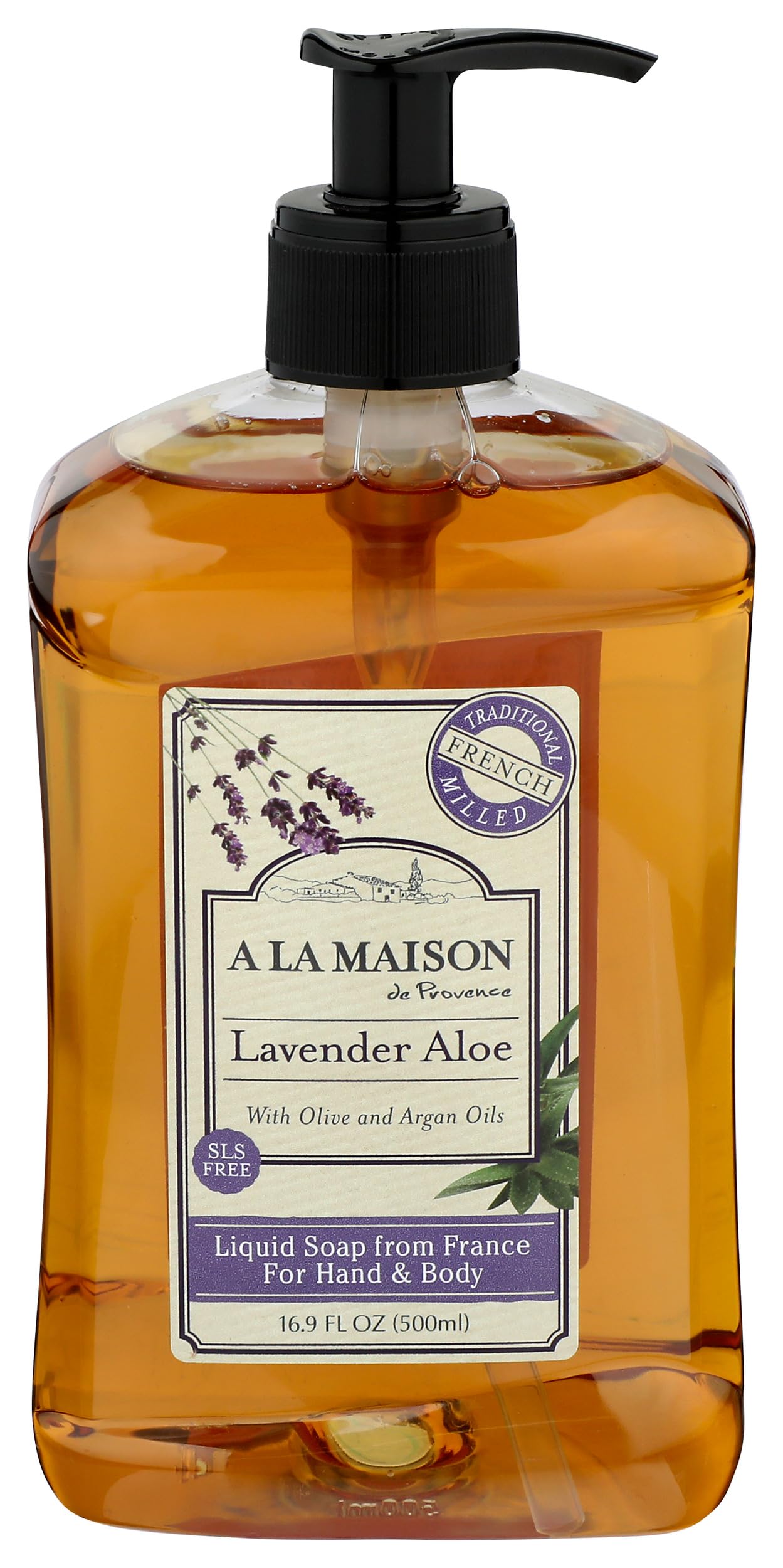 A LA MAISON Lavender Aloe Natural Hand Wash Made with Essential Oils - Biodegradable, Plant-Based, Vegan, Cruelty-Free (16.9 Fl Oz Bottle) Beauty & Personal Care A LA MAISON