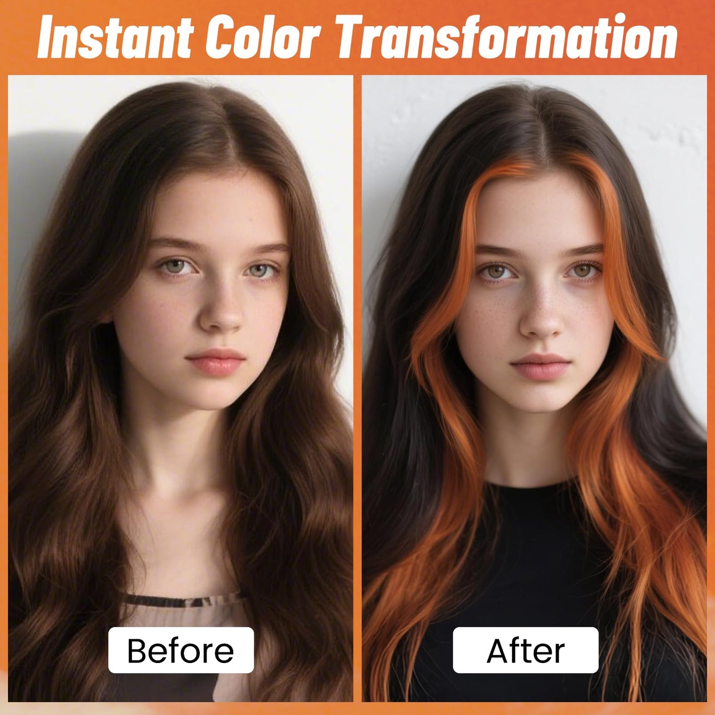 Orange Hair Spray, Seaboll Temporary Hair Color Spray for Kids Women Men-4.06 oz-Safe Non Sticky Washable One Day Hair Dye Spray,Disposable Beauty & Personal Care Seaboll