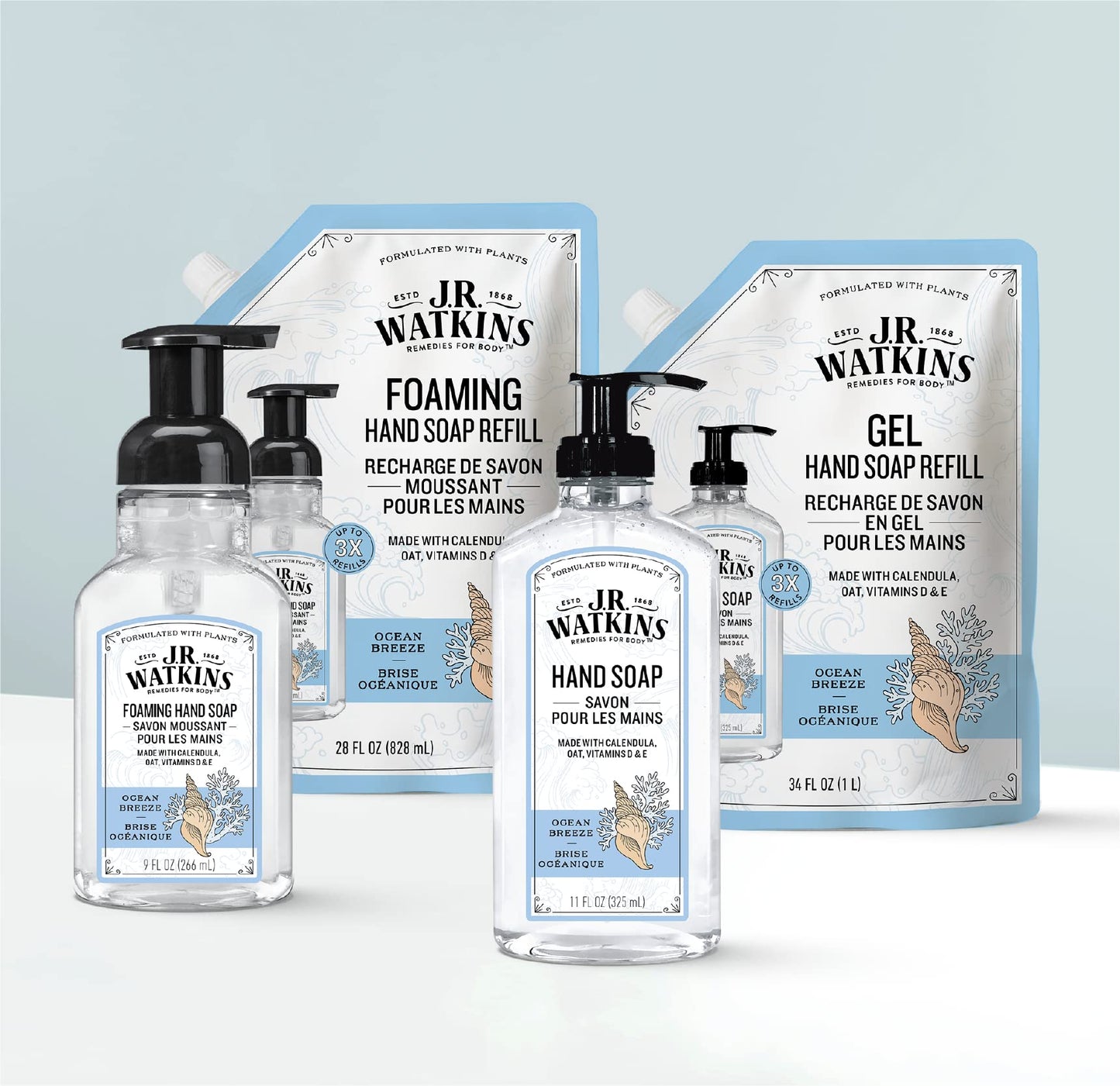 J.r. Watkins 20632 Foam Hand Soap, Ocean Breeze Scent, 9 Oz Beauty & Personal Care J.R. Watkins