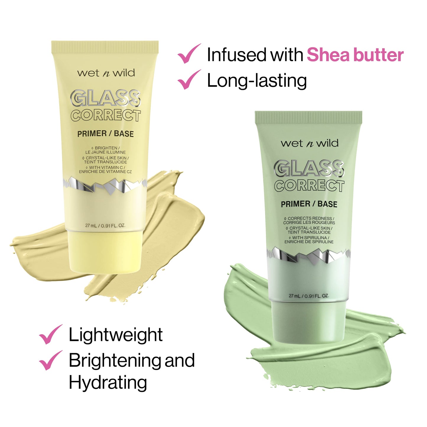 wet n wild Prime Focus Glass Skin Correct Primer Bright Crystal Finish, Green, 0.91 Fl Oz Beauty & Personal Care wet n wild