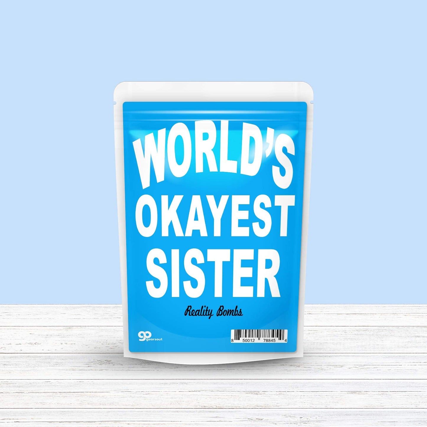 World’s Okayest Sister Bath Bombs - XL Pink Fizzers for Sisters - Handcrafted, Made in America, 2 Count Beauty & Personal Care Gears Out