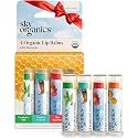 Sky Organics Organic Lip Balms With Beeswax for Lips, USDA Certified Organic, Four Assorted Flavors to Moisturize, Soothe & Soften, 4pk. Beauty & Personal Care Sky Organics