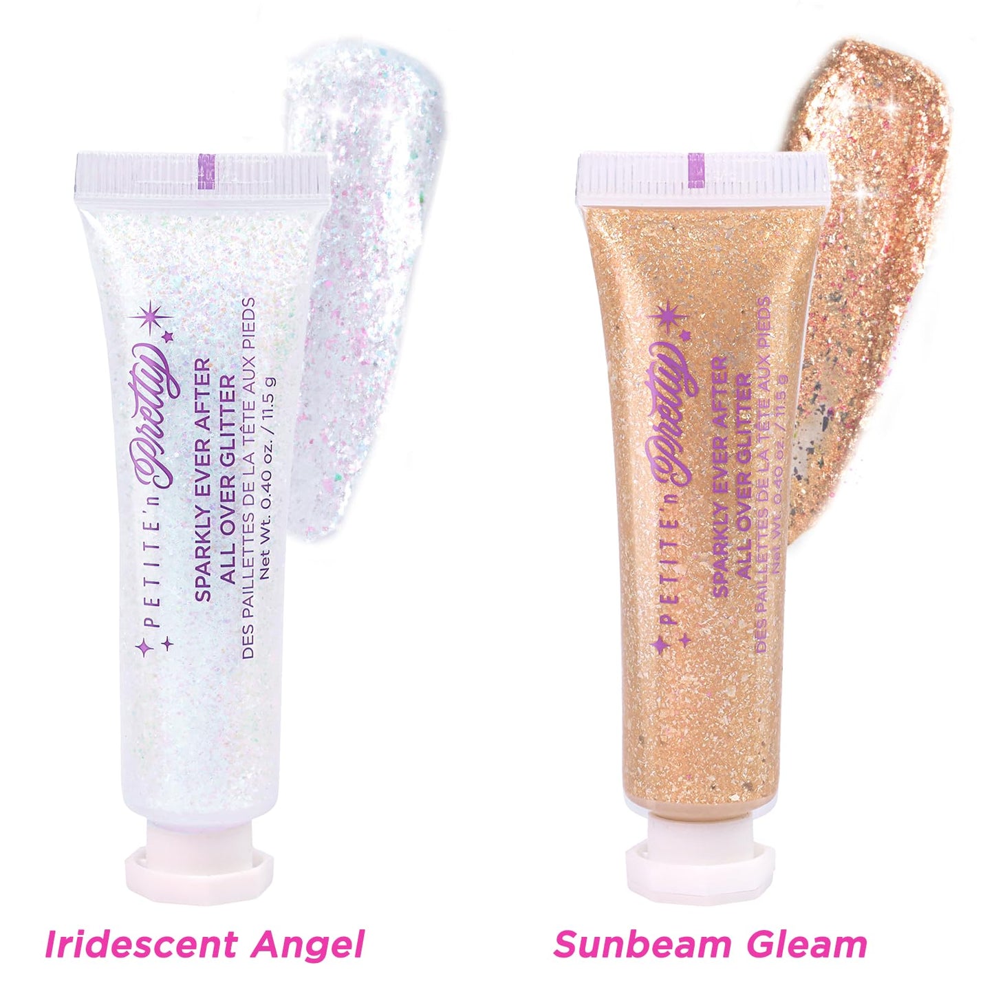 Petite N Pretty Sparkly Ever After Glitter Gift Set for Eyes, Cheeks, and Body, All-Over Glitter in Iridescent Angel & Sunbeam Gleam Shades, & Pink Beauty & Personal Care Petite 'N Pretty