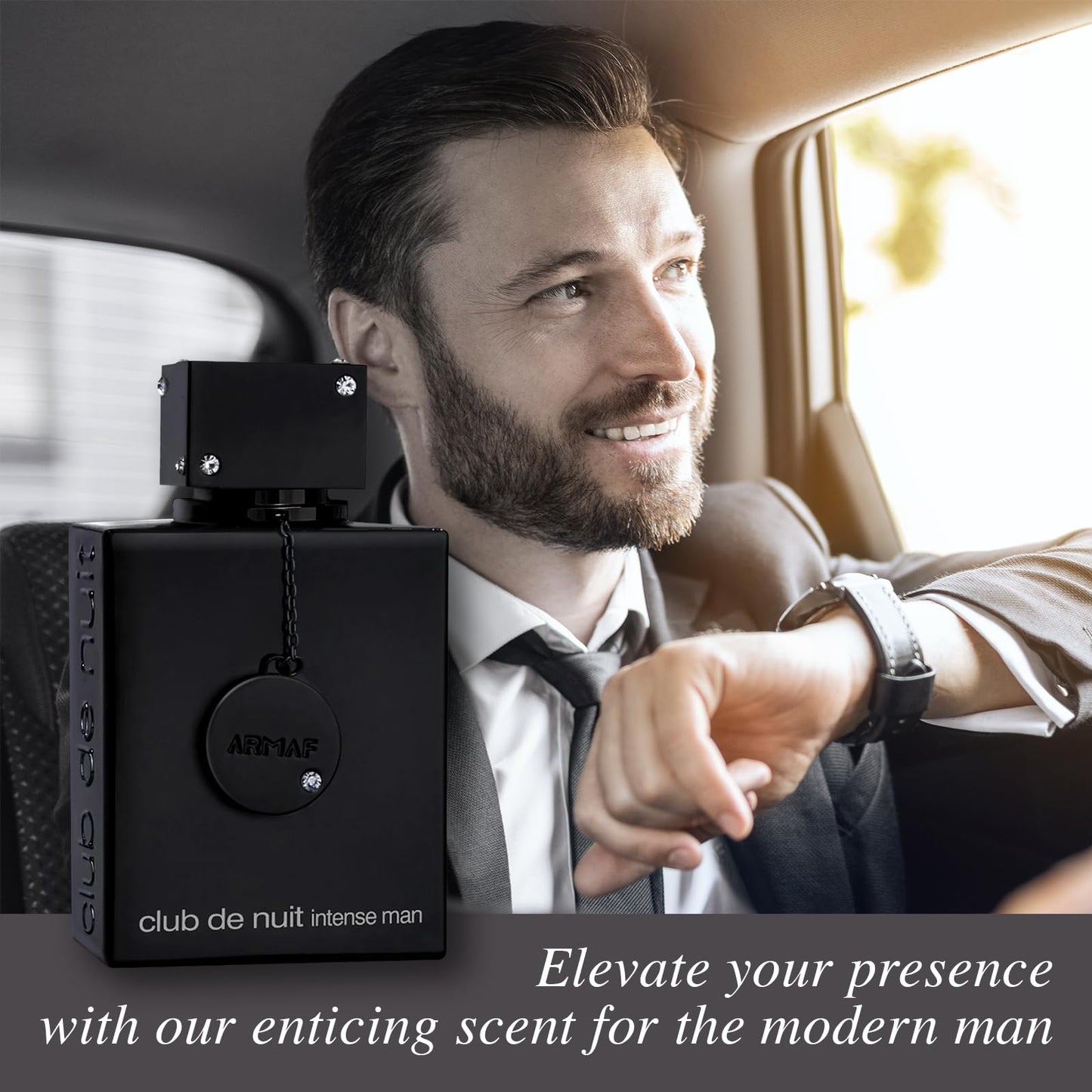 Micasa Fragrances Perfume For Men intense 3.4 oz EDT Spray Eau de Toilette - Gift Set Pack with Scented Soy Candle and Empty Travel Perfume Atomizer Beauty & Personal Care Micasa Fragrances