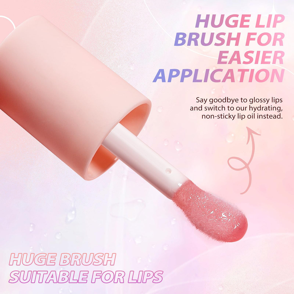 LANGMANNI Moisturizing Lip Oil,No-Sticky Lip Gloss Lip Balm Lip Care,Fruit Flavoured Lip Oil For Dry Lip's Moisturizing Hydrating And Nourishing Beauty & Personal Care LANGMANNI