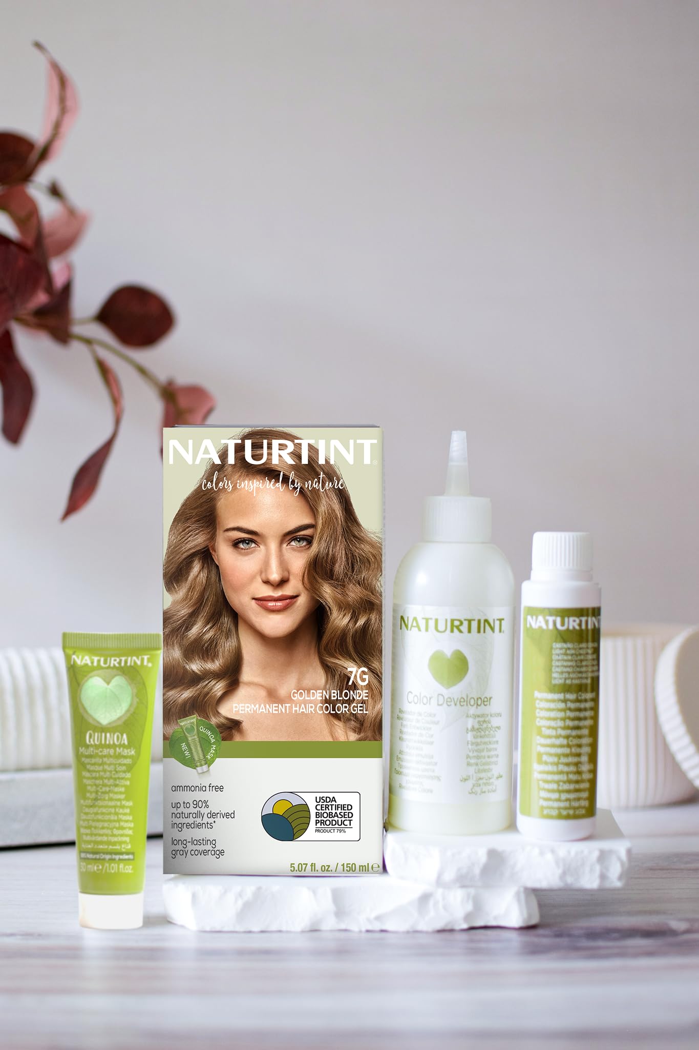 Naturtint 7G Golden Blonde Permanent Hair Color (Pack of 1), Ammonia Free, Vegan, Cruelty Free, up to 100% Gray Coverage, Long Lasting Results Beauty & Personal Care Naturtint