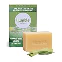 Humble Natural Bar Soap, Lemongrass & Sage - Cold Processed Face & Body Soap Bar with Essential Oils - Moisturizing Formula for Long-Lasting Beauty & Personal Care HUMBLE SIMPLE AND TRUE.