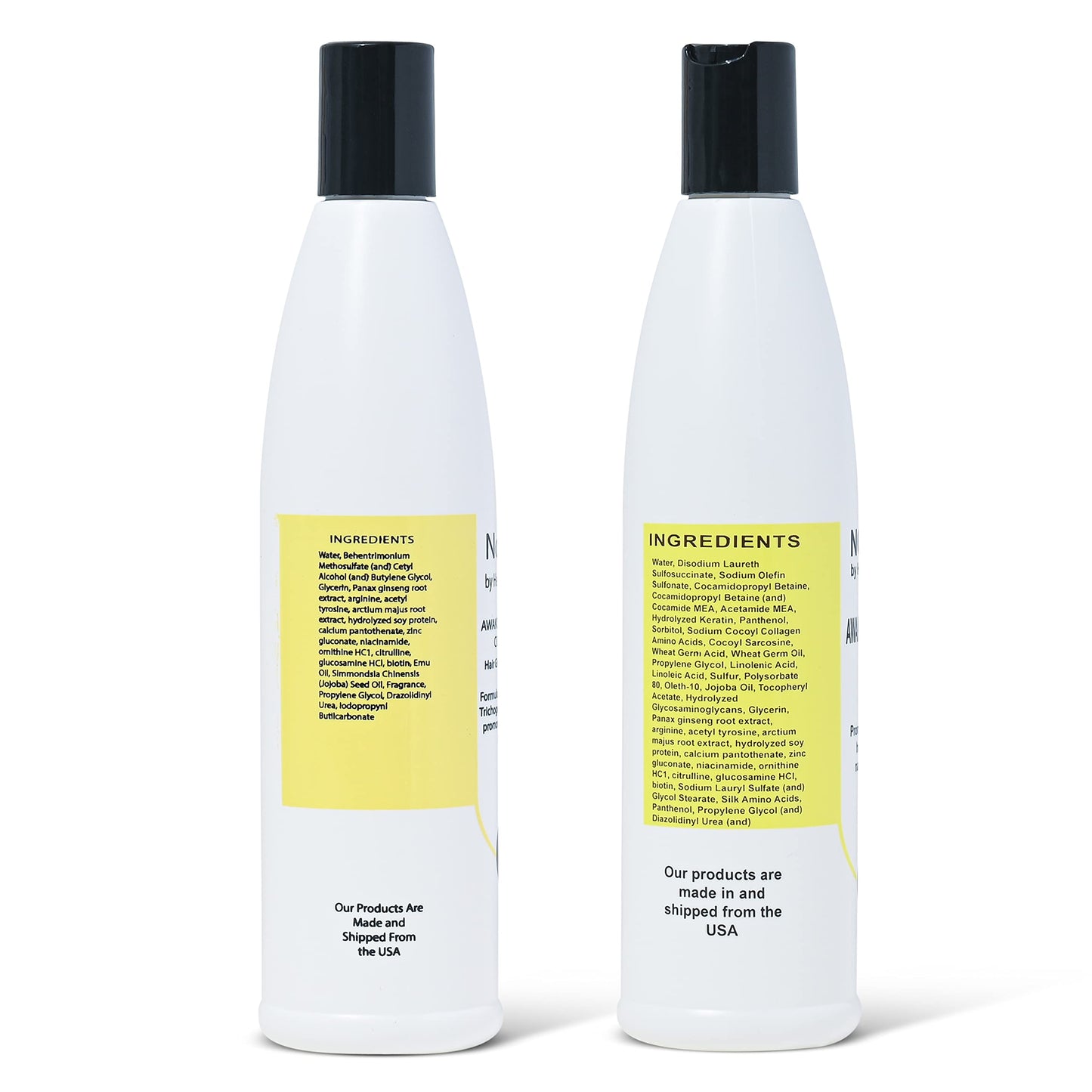 Nourish - Awaken And Replenish Combo - Hair Growth Shampoo & Conditioner for Thinning Hair Treatment Beauty & Personal Care Nourish by Healthy Hair Plus