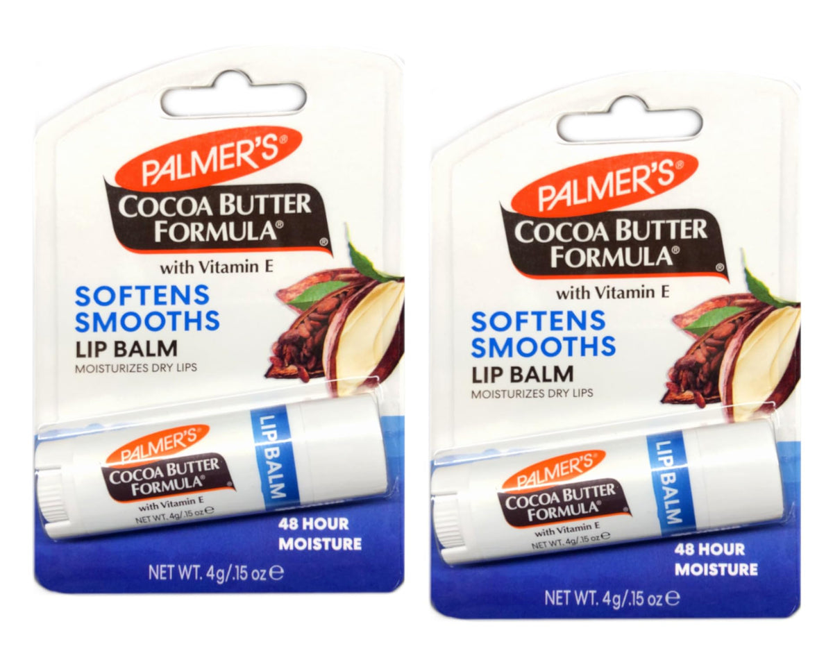 Palmer's Cocoa Butter Formula Lip Balm, All-Day Moisturization, Beach Bag Must-Have, Hydrates Dry, Cracked Lips (Pack of 2) Beauty & Personal Care Palmer's