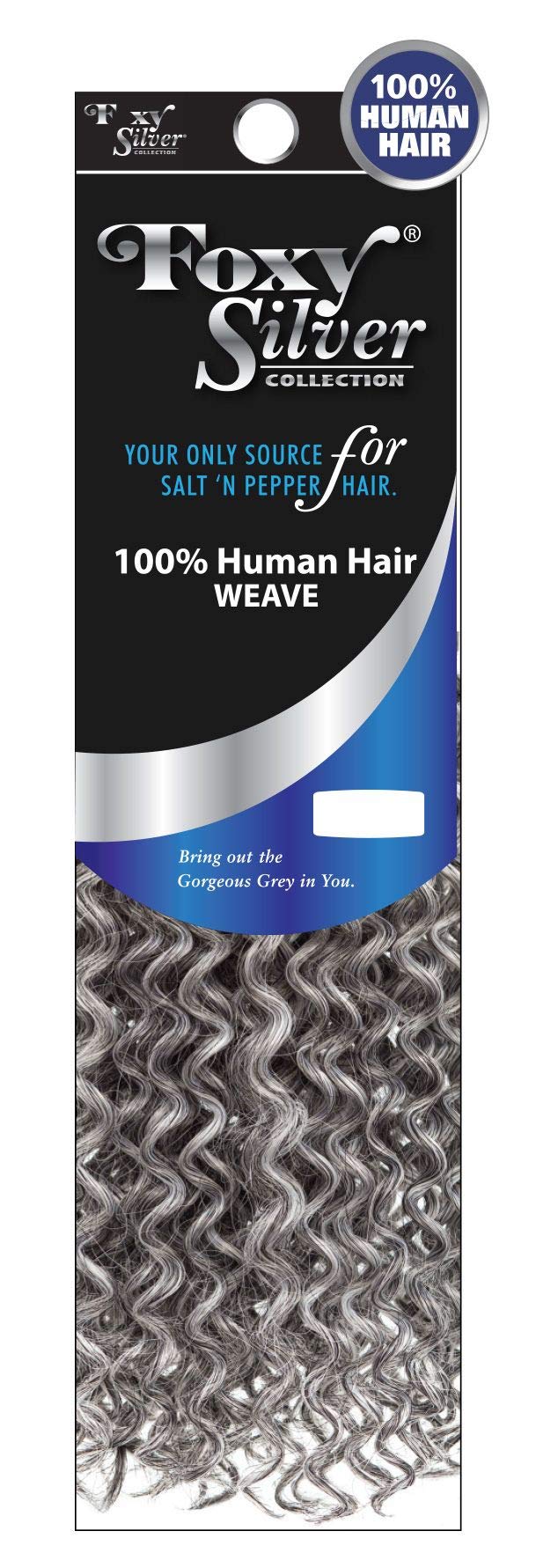 Foxy Silver (Weave - HH Jerry Curl) 10 inch - 100% Human Hair Weave in 44