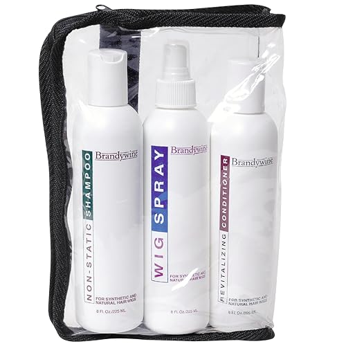 Gentle Wig Care Set, Non-static Shampoo, Wig Conditioner & Hair Spray For Synthetic & Natural Hair Wigs, Value Pack Beauty & Personal Care Brandywine