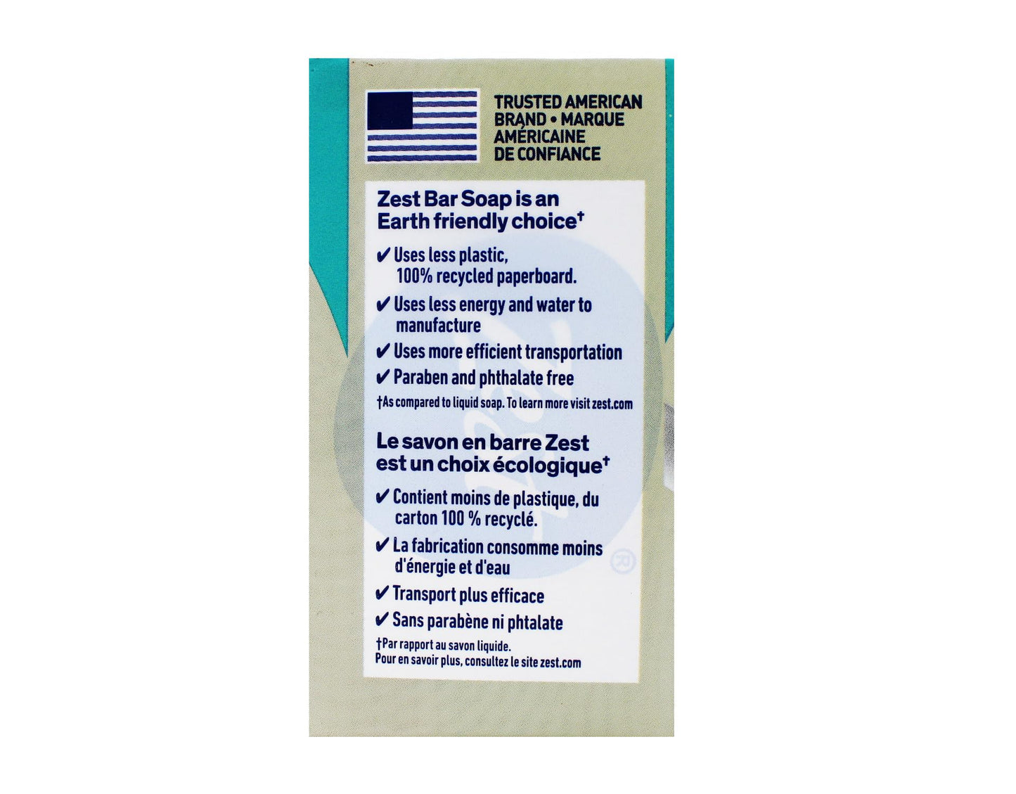 Zest Creamy Cocoa Butter & Shea Soap, 6 Bars, 3.2 Oz. Each, 3.2 Fl Oz Beauty & Personal Care Zest