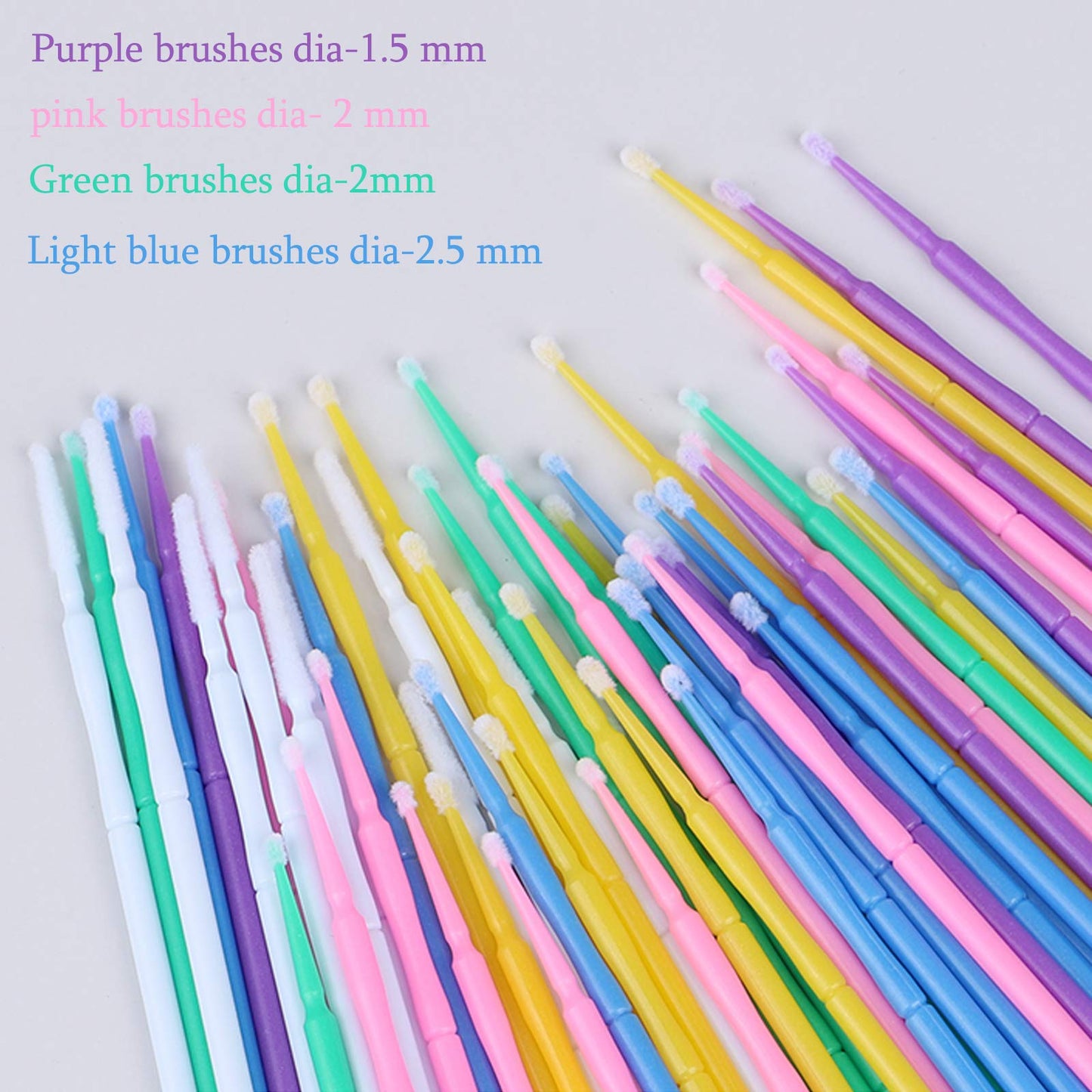 500 PCS Disposable Micro Applicator Brush, Gelme Nutri Micro swabs,Head Bendable Ultrafine Eyelash Extension Brushes for Makeup and Personal Care Beauty & Personal Care Gelme Nutri